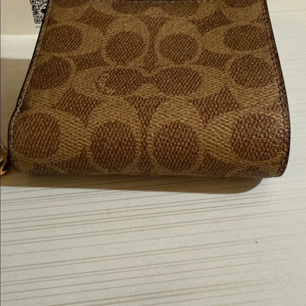 Coach Snap Wallet In Signature Canvas with Rexy Print. $228 msrp - Picture 8 of 11